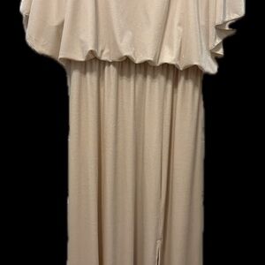 Elegant Cream Maxi Dress